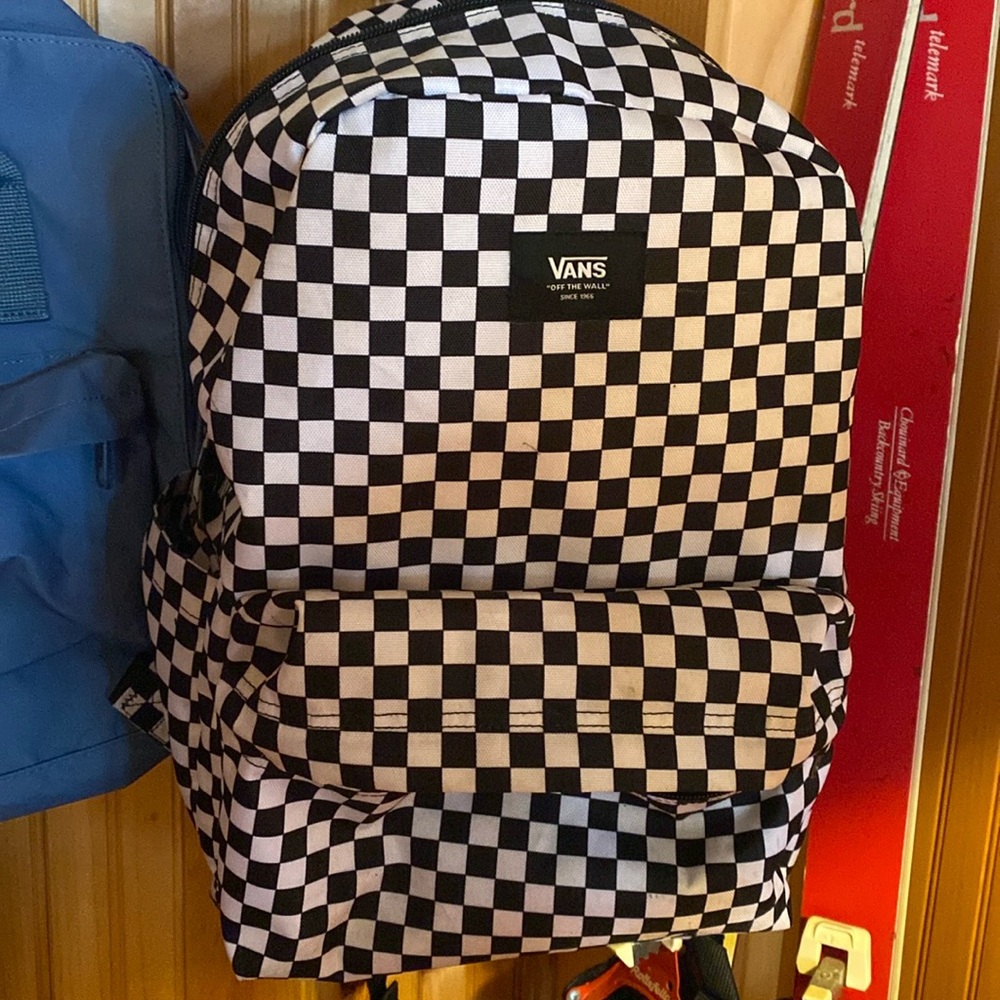 Vans Black and White Checkerboard Backpack